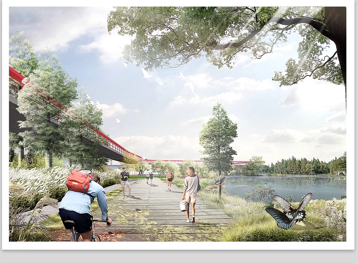 图片[14]-小清新竞赛风PS公园广场建筑景观插画风拼贴风效果图后期PSD素材-大怪兽分享