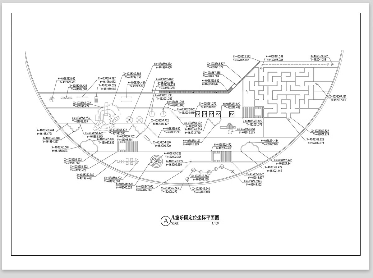 图片[14]-儿童活动区CAD施工图节点图库大样图乐园公园小区游乐场地游乐区-大怪兽分享