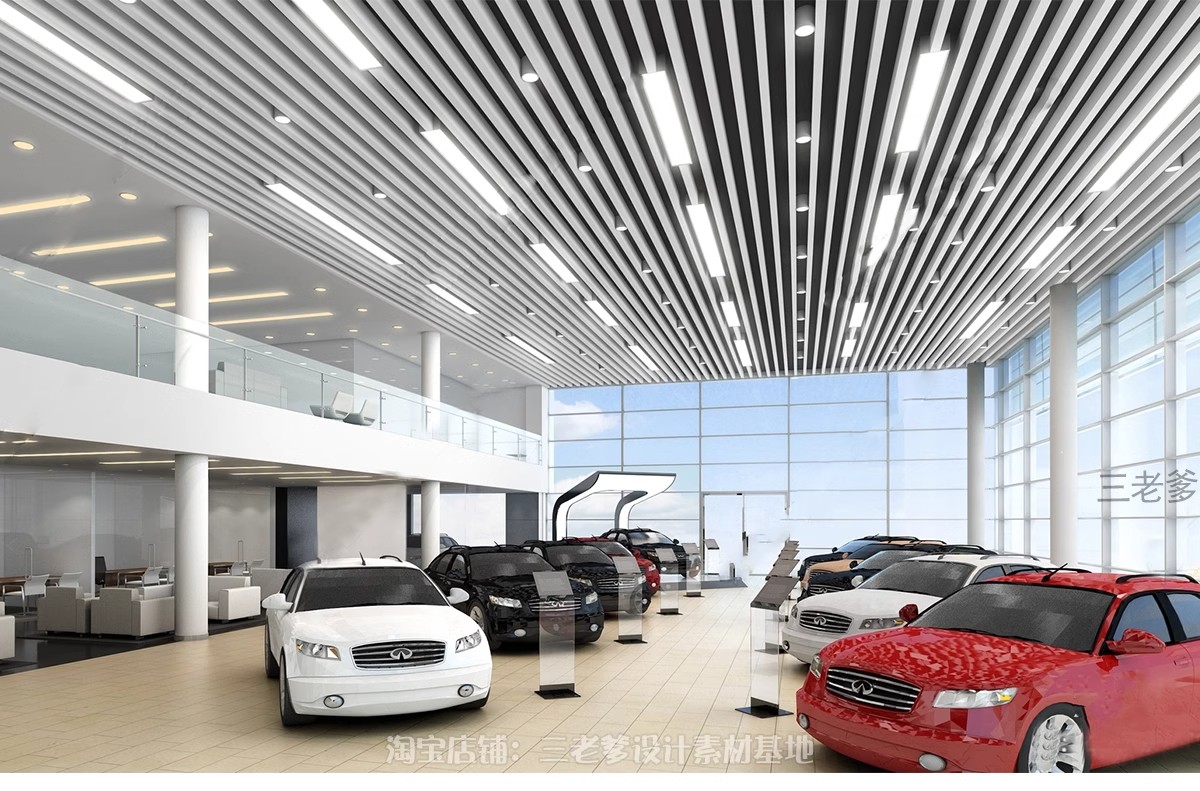 图片[14]-汽车展厅3d模型4S专卖店美容维修装修cad施工图设计3dmax效果图SU-大怪兽分享