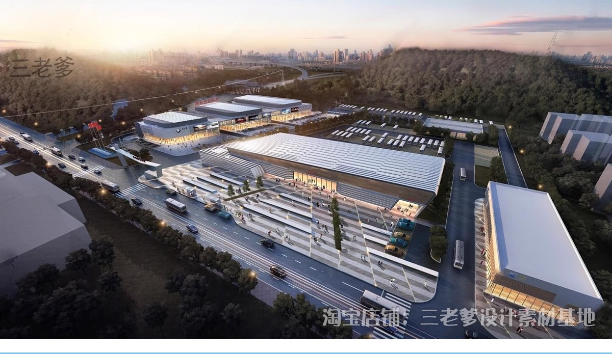 图片[14]-汽车客运站建筑设计流线组织场地文本SU模型CAD参考案例草图大师-大怪兽分享