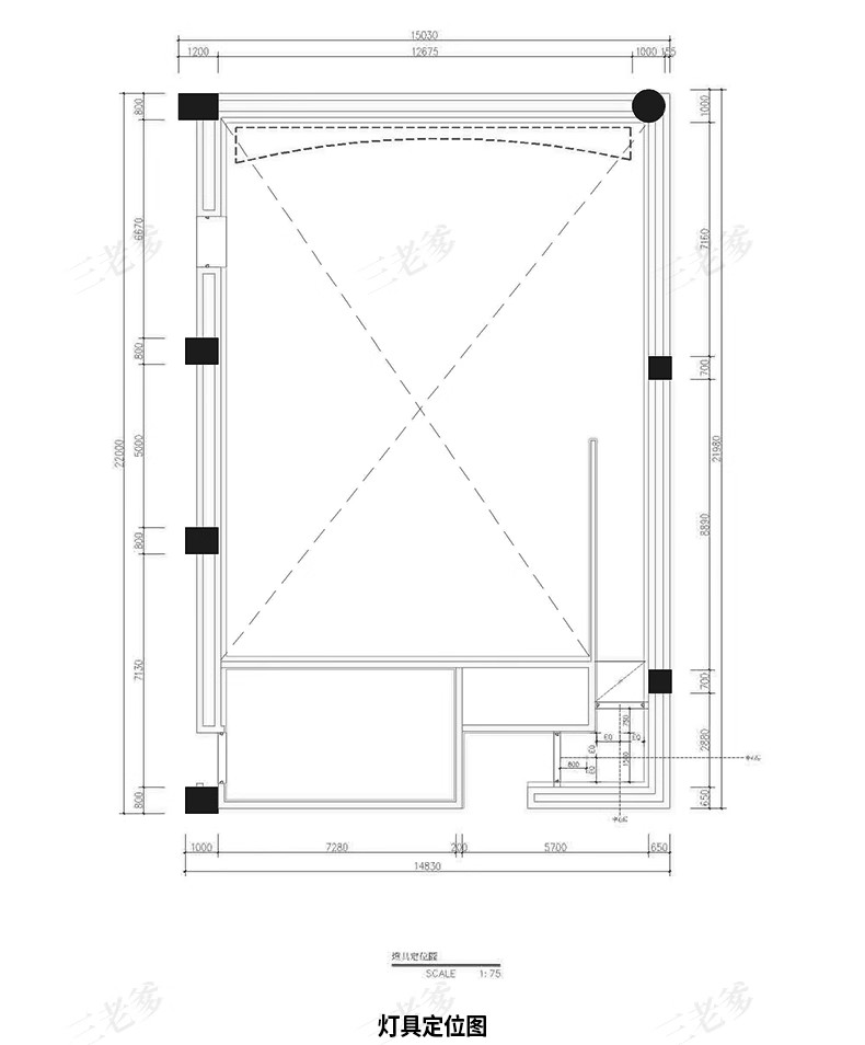 图片[14]-影剧院电影院剧场CAD平面布置方案文本建筑室内设计施工图纸素材-大怪兽分享