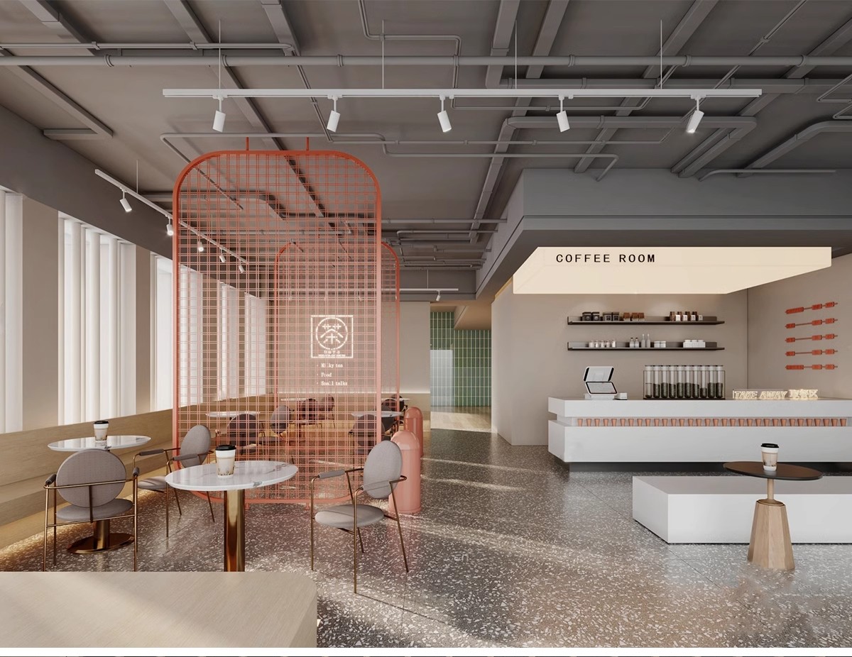 图片[14]-INS网红风LOFT工业风格咖啡厅奶茶店水吧草图大师SU模型CAD施工图-大怪兽分享