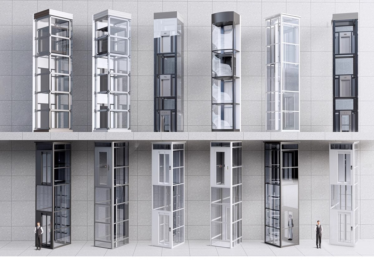 图片[14]-现代电梯门SU模型垂直升降客梯商场观光电梯玻璃货梯轿厢草图大师-大怪兽分享