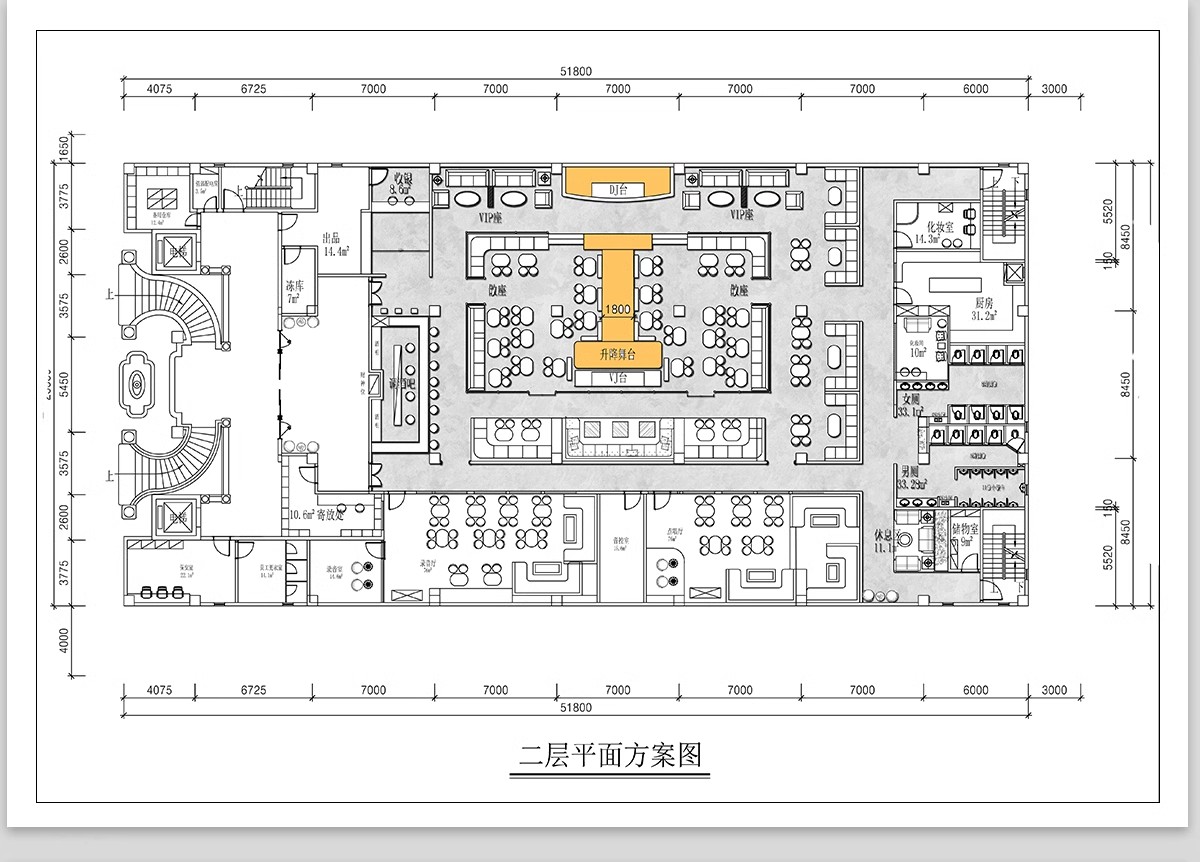 图片[14]-酒吧KTV装修设计cad施工图纸夜场夜总会3d效果图平面娱乐会所素材-大怪兽分享