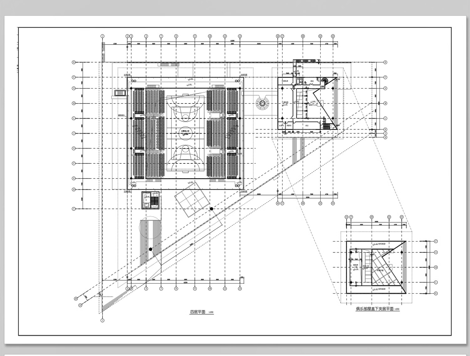 图片[14]-体育馆CAD施工图平面图篮球运动场健身中心建筑规划方案素材设计-大怪兽分享
