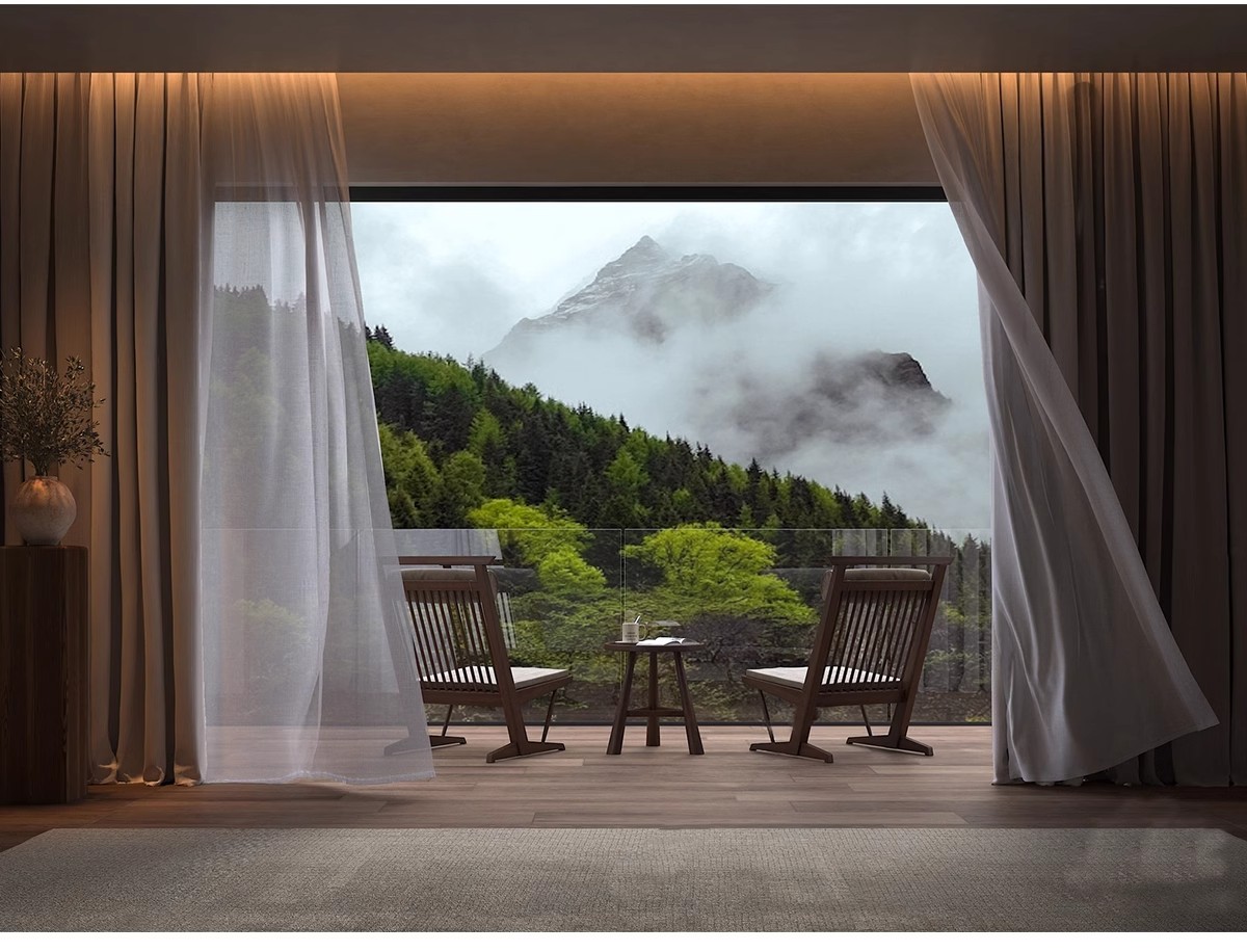 图片[14]-客厅卧室软装现代布艺罗马杆窗帘纱帘帷幔遮光拉帘SU模型草图大师-大怪兽分享