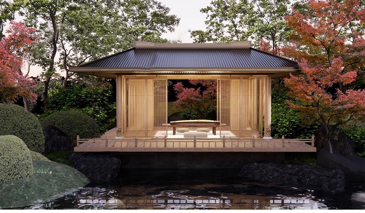 图片[14]-现代新中式庭院花园亭子会客厅铝合金景观亭铝艺休闲凉亭su模型-大怪兽分享