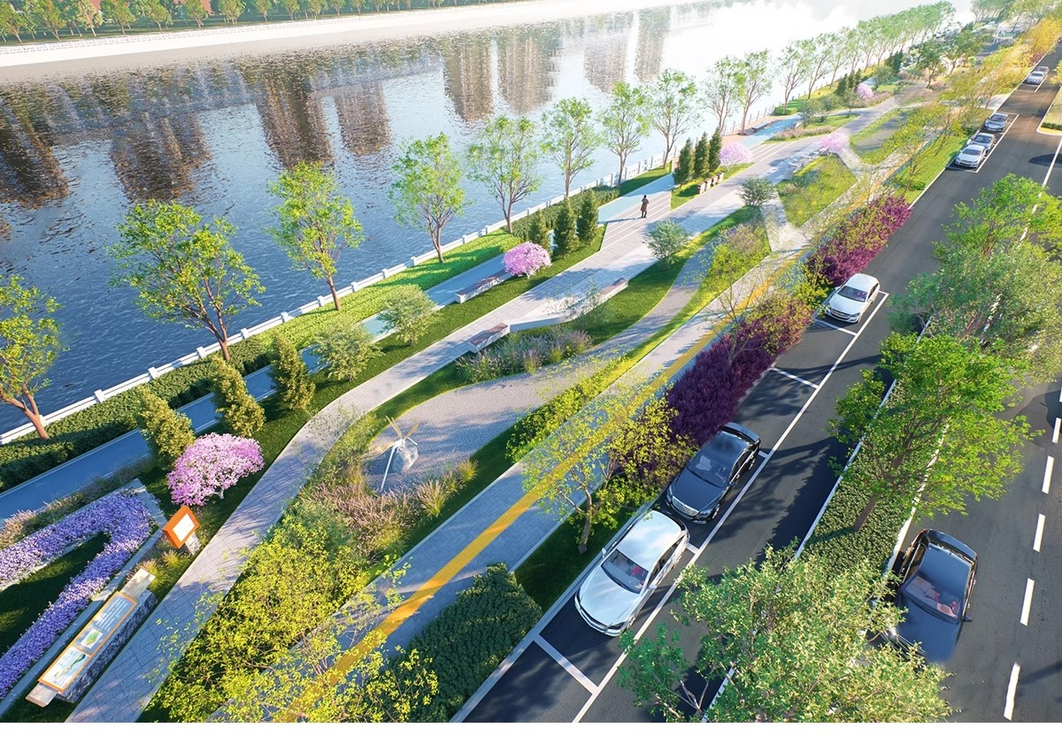 图片[14]-现代滨水滨河湿地河道公园规划广场园林景观SU模型素材CAD施工图-大怪兽分享