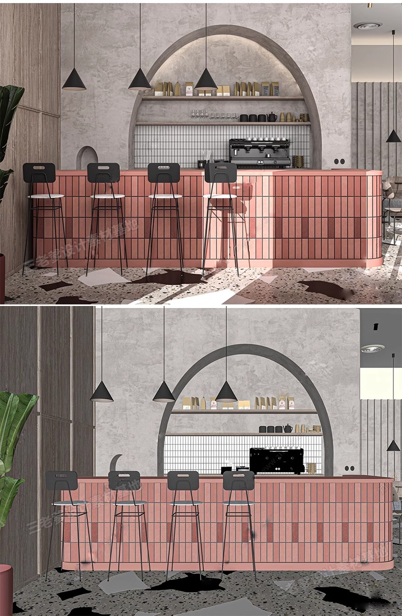 图片[25]-INS网红风LOFT工业风格咖啡厅奶茶店水吧草图大师SU模型CAD施工图-大怪兽分享