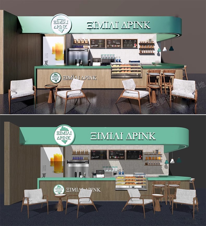 图片[26]-INS网红风LOFT工业风格咖啡厅奶茶店水吧草图大师SU模型CAD施工图-大怪兽分享