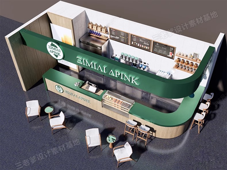 图片[27]-INS网红风LOFT工业风格咖啡厅奶茶店水吧草图大师SU模型CAD施工图-大怪兽分享