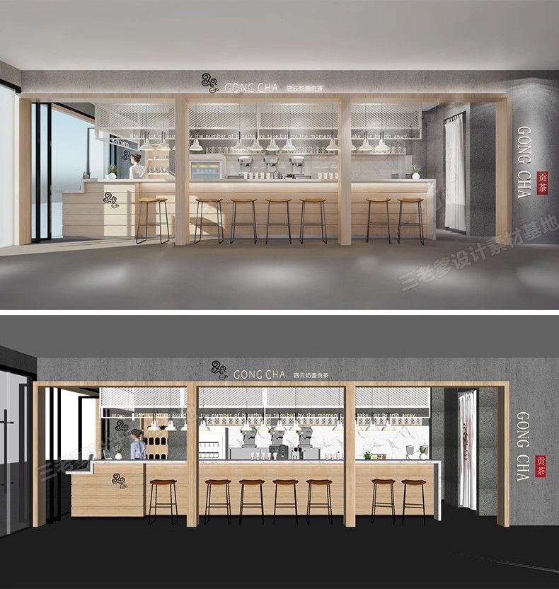 图片[28]-INS网红风LOFT工业风格咖啡厅奶茶店水吧草图大师SU模型CAD施工图-大怪兽分享