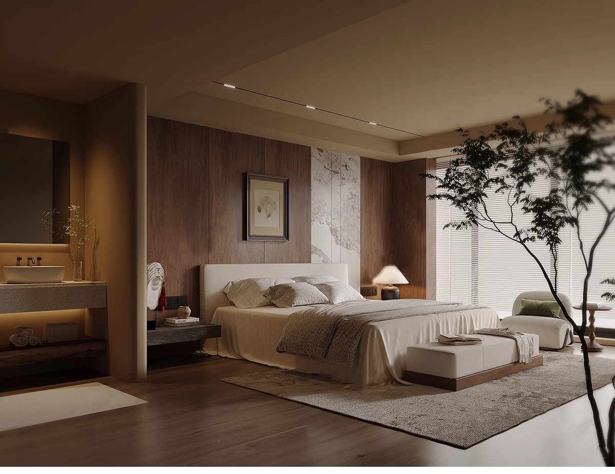图片[15]-现代中古风家装家具客厅餐厅su模型复古风室内装饰工业风草图大师-大怪兽分享