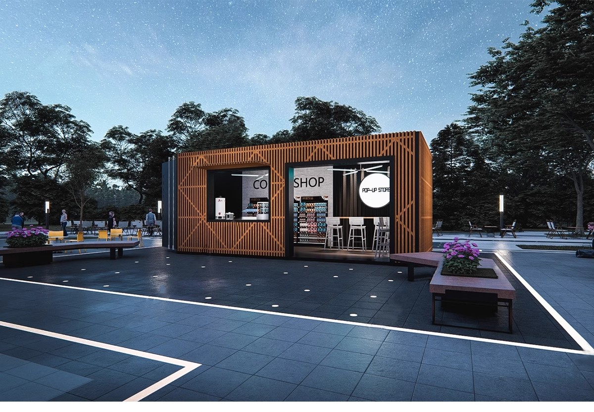 图片[15]-集装箱改造LOFT工业风民宿咖啡厅书吧奶茶店别墅建筑SU模型CAD图-大怪兽分享