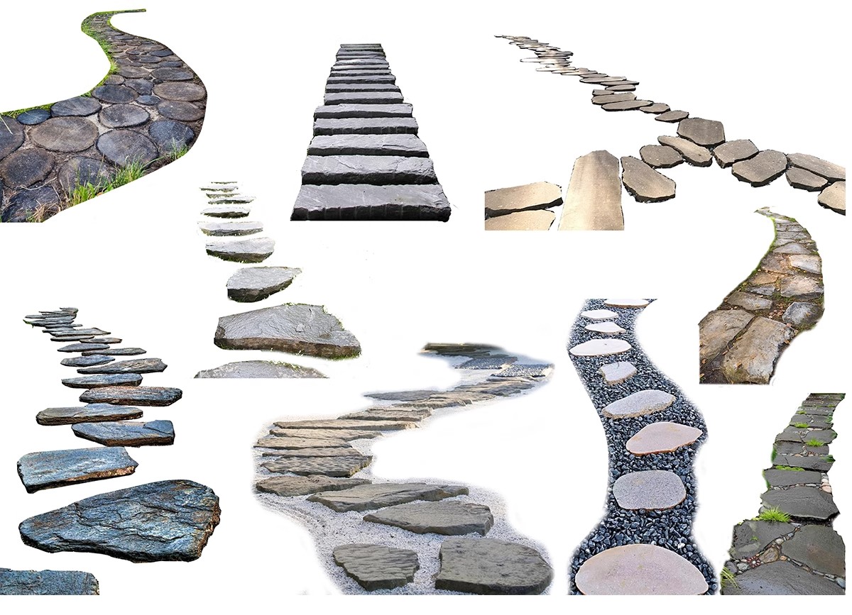 图片[15]-汀步平面彩平图psd素材公园庭院效果踏步石园林小路青石板PS拼贴-大怪兽分享