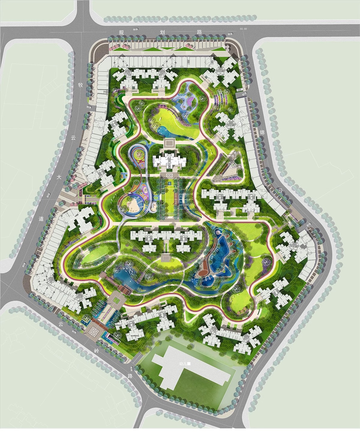 图片[19]-居住小区规划PSD总平面图设计素材 住宅园林景观PS彩色平面效果图-大怪兽分享