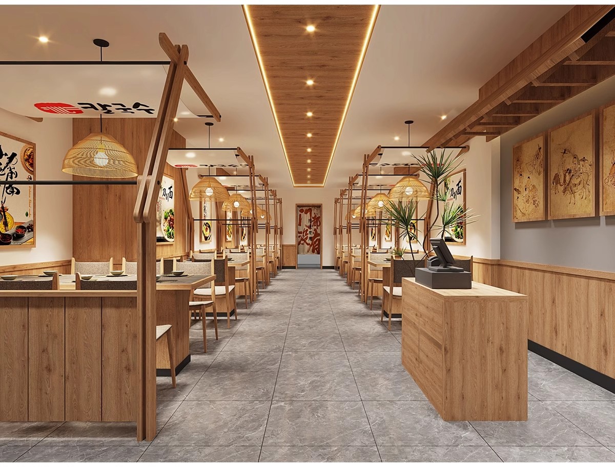图片[15]-草图大师新中式风格餐饮店铺门头中餐厅餐馆快餐店室内设计SU模型-大怪兽分享