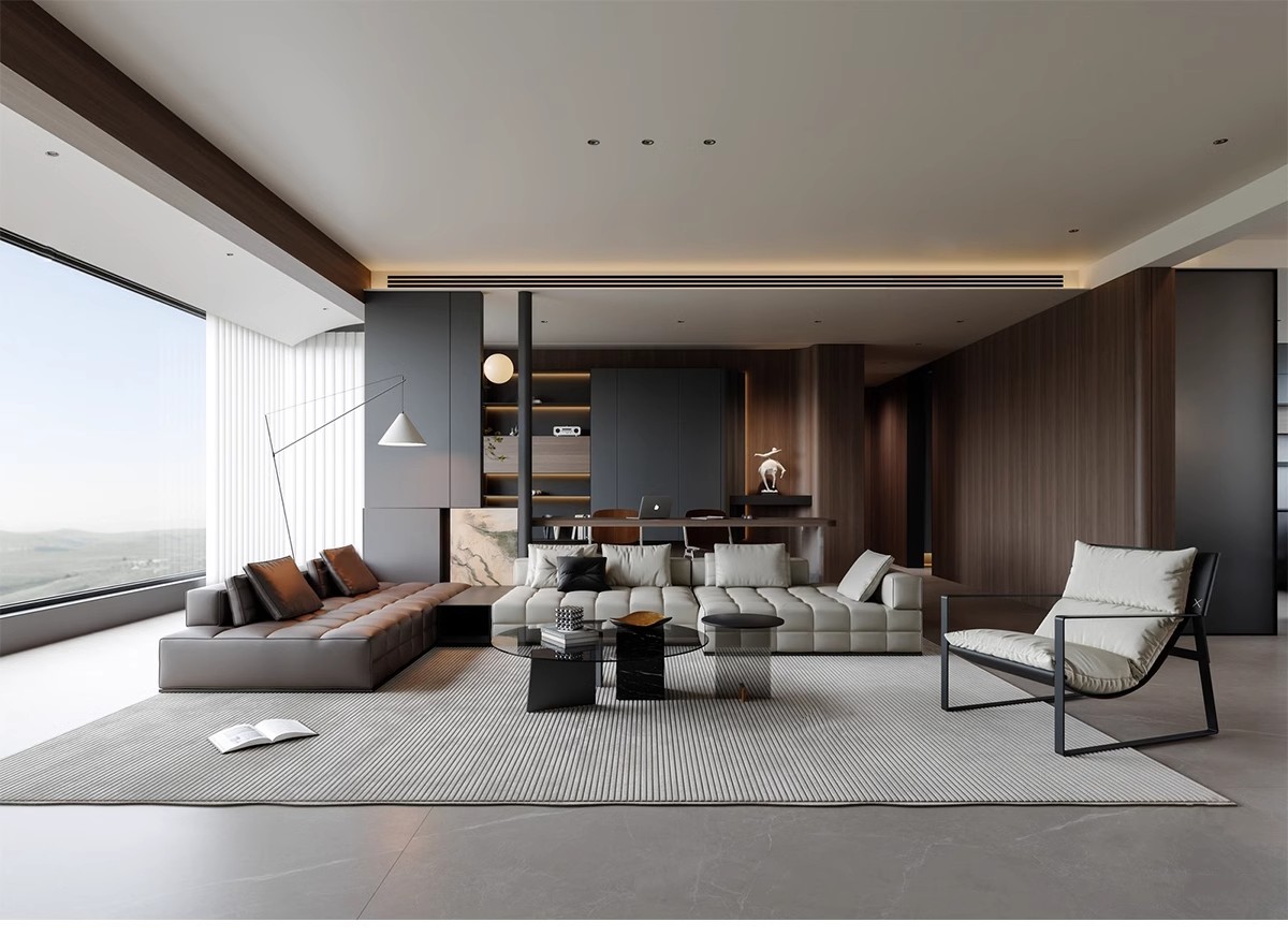 图片[15]-意式风格3d模型家装室内客厅现代轻奢意大利沙发家具双人床3dmax-大怪兽分享