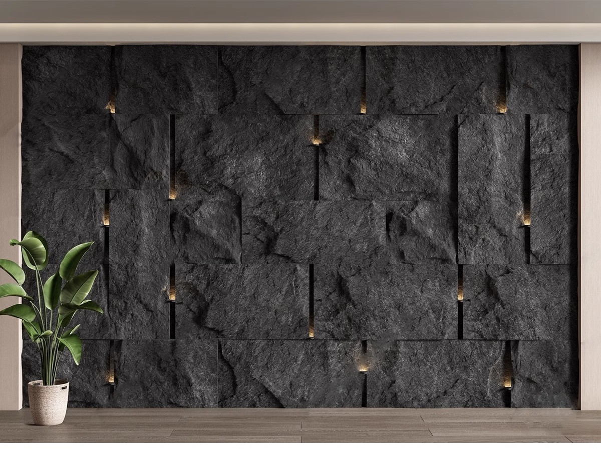 图片[15]-毛石墙面文化石熔积岩水泥石墙岩石浮雕背景墙草图大师单体SU模型-大怪兽分享