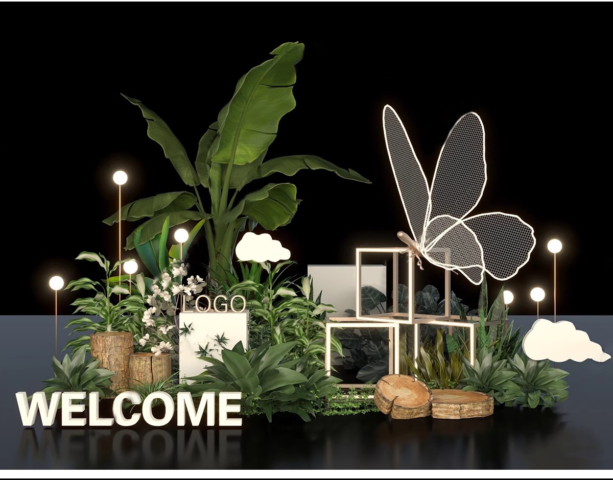 图片[15]-网红风橱窗饰品摆件美陈服装商场SU模型婚礼婚庆现场背景草图大师-大怪兽分享