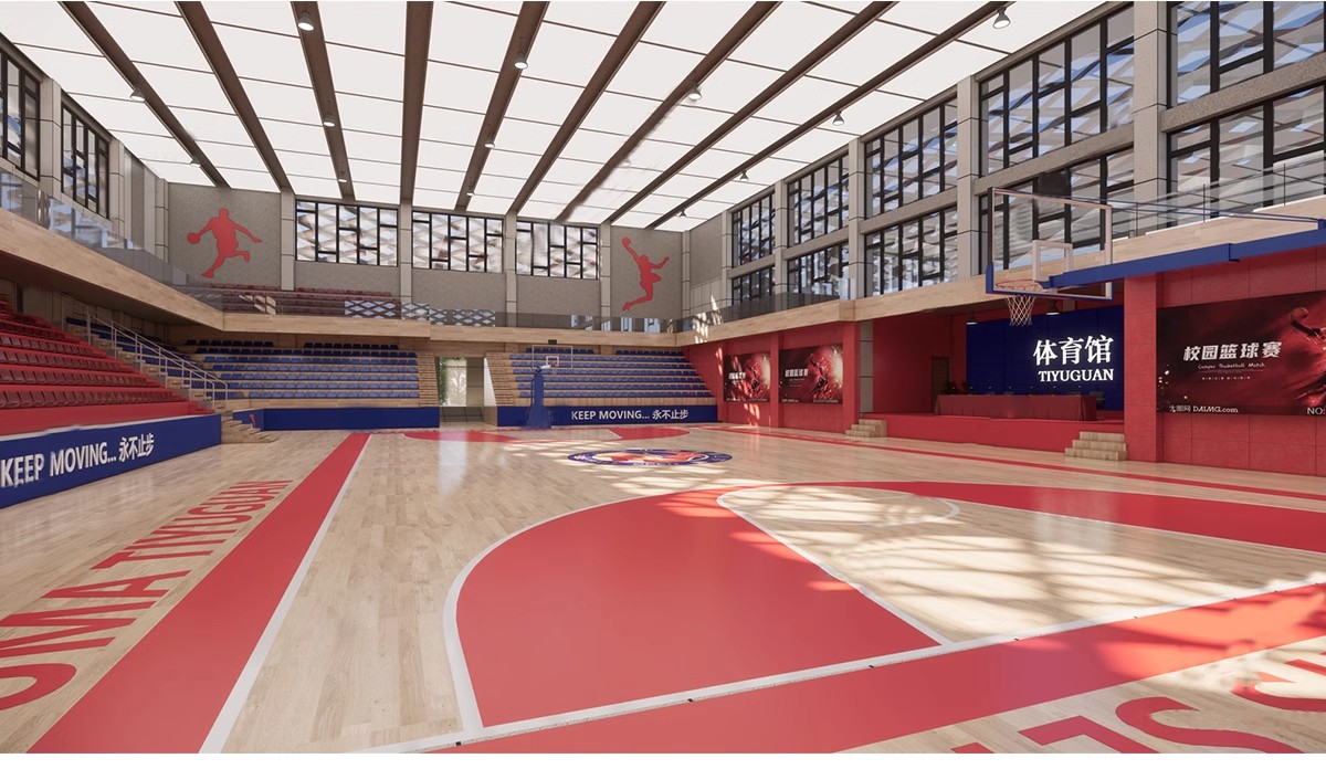 图片[15]-学校体育馆SU模型 室内运动场篮球馆网球游泳馆CAD施工图草图大师-大怪兽分享