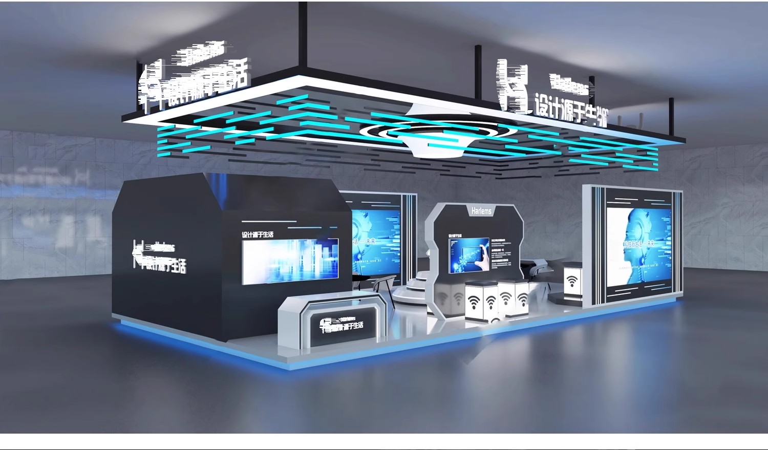 图片[14]-2025展览展会展厅展台展示设计3d模型配CAD施工图3dmax效果图素材-大怪兽分享