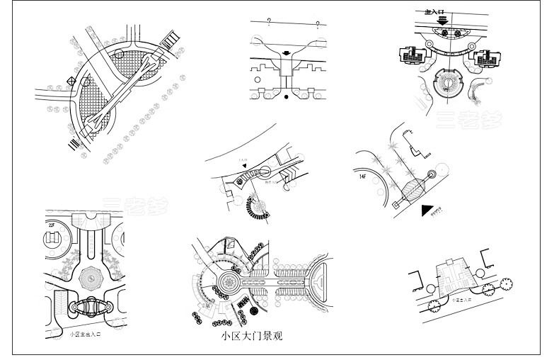 图片[15]-园林景观公园花园庭院子小品小样室外设计平面布局图CAD图库素材-大怪兽分享