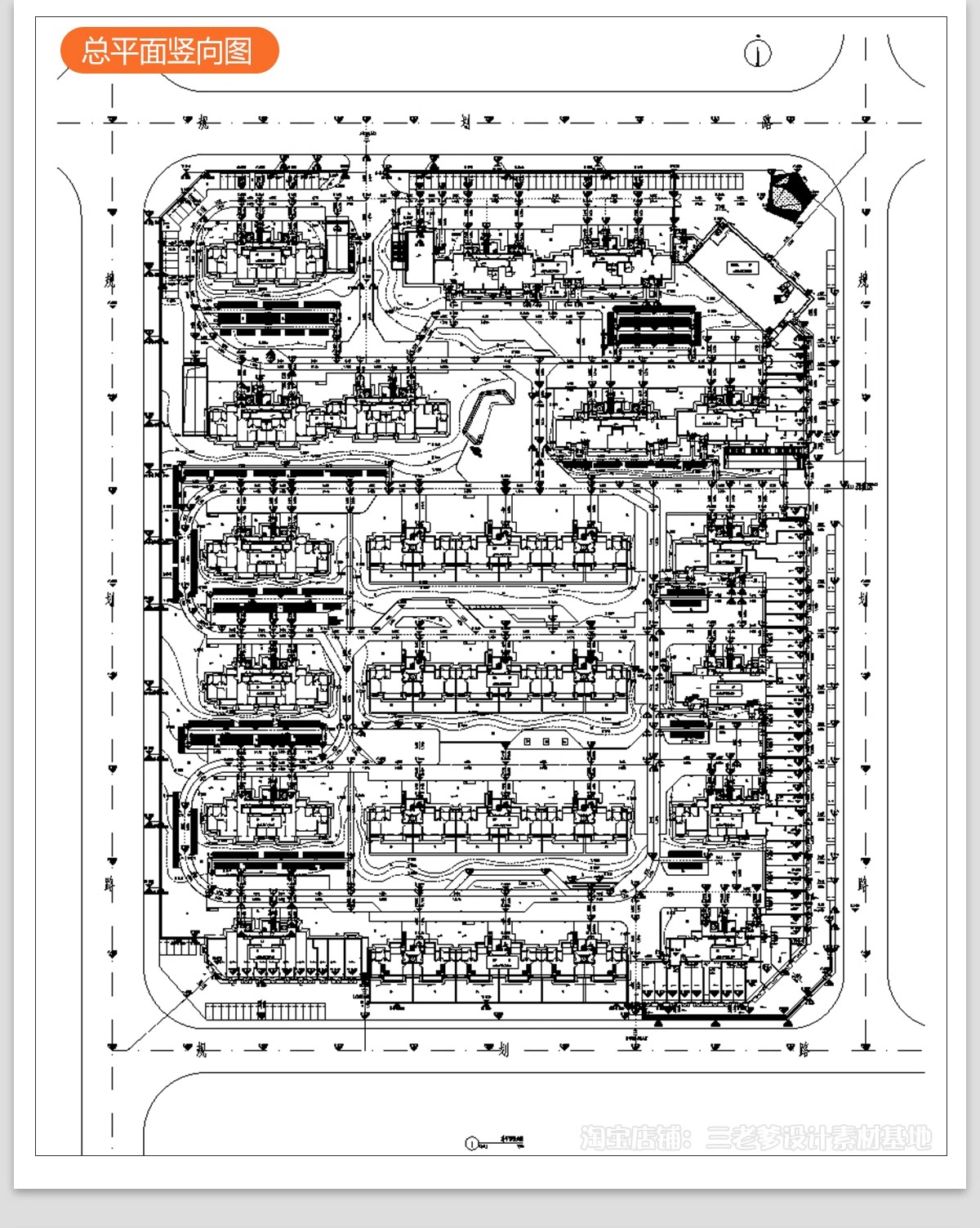 图片[13]-居住区景观CAD施工图住宅小区平面布局园林设计绿化规划方案图库-大怪兽分享