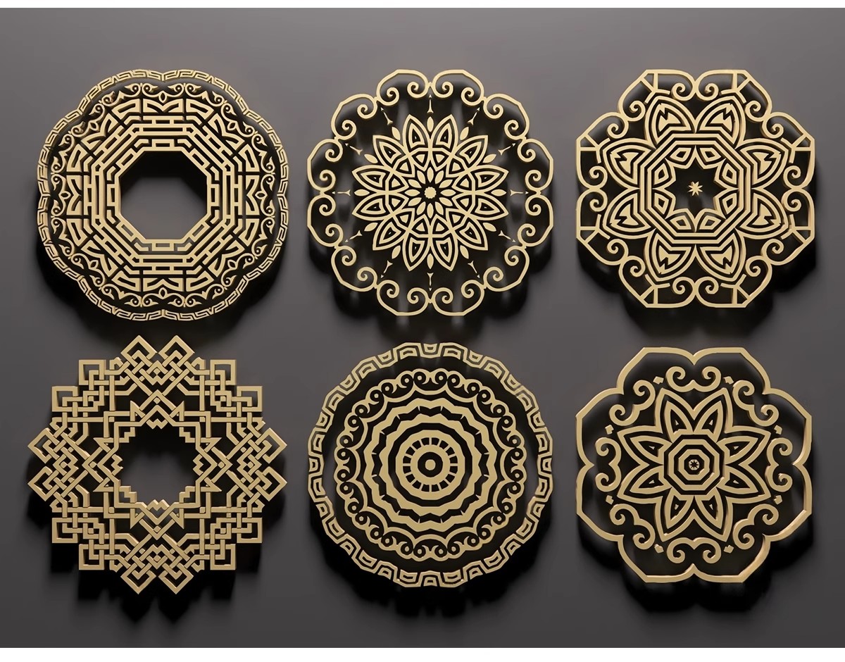 图片[15]-草图大师新中式角花角线花格窗花木雕金属镂空雕花窗镂花窗SU模型-大怪兽分享