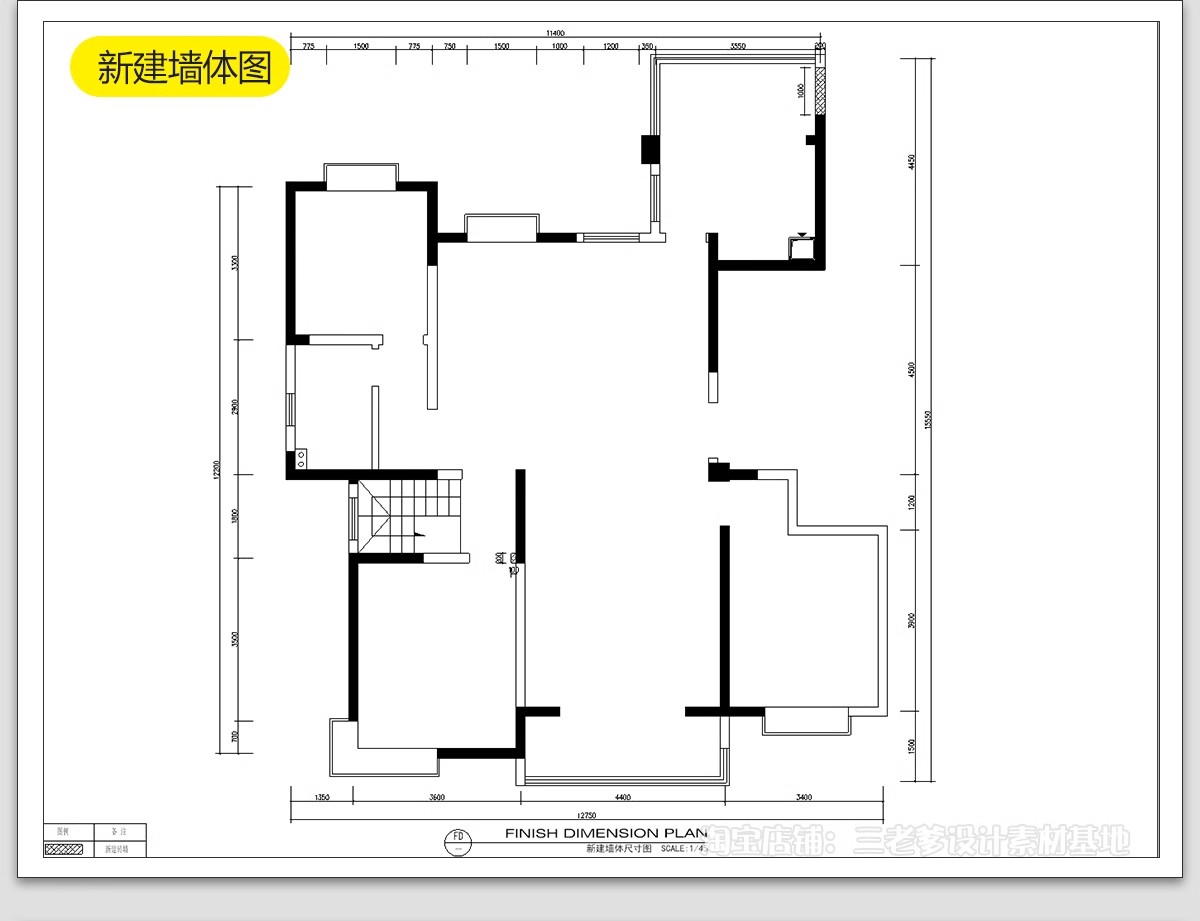 图片[14]-法式风格CAD施工图 室内装修设计图纸家装平面立面水电全套效果图-大怪兽分享