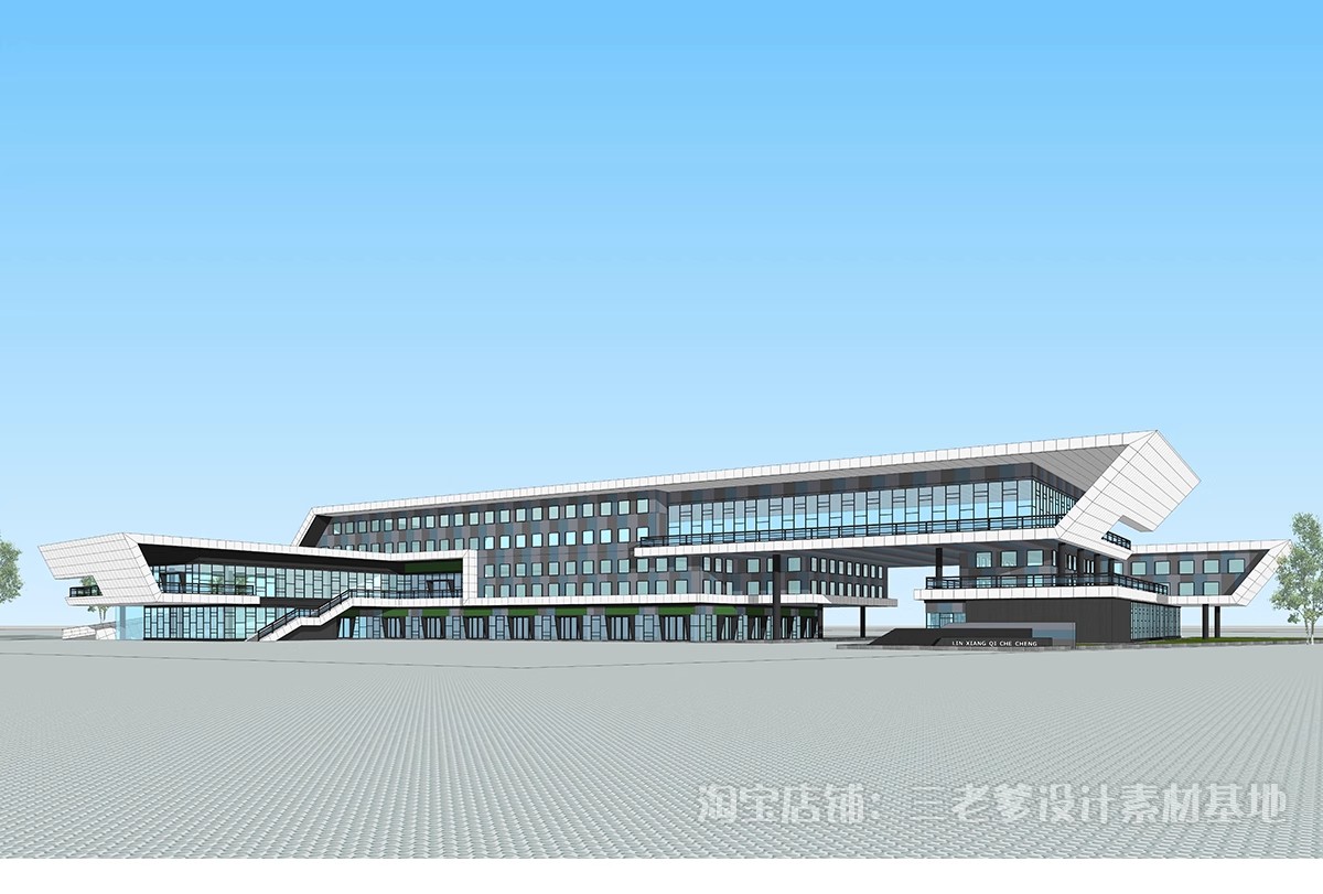 图片[15]-汽车客运站建筑设计流线组织场地文本SU模型CAD参考案例草图大师-大怪兽分享