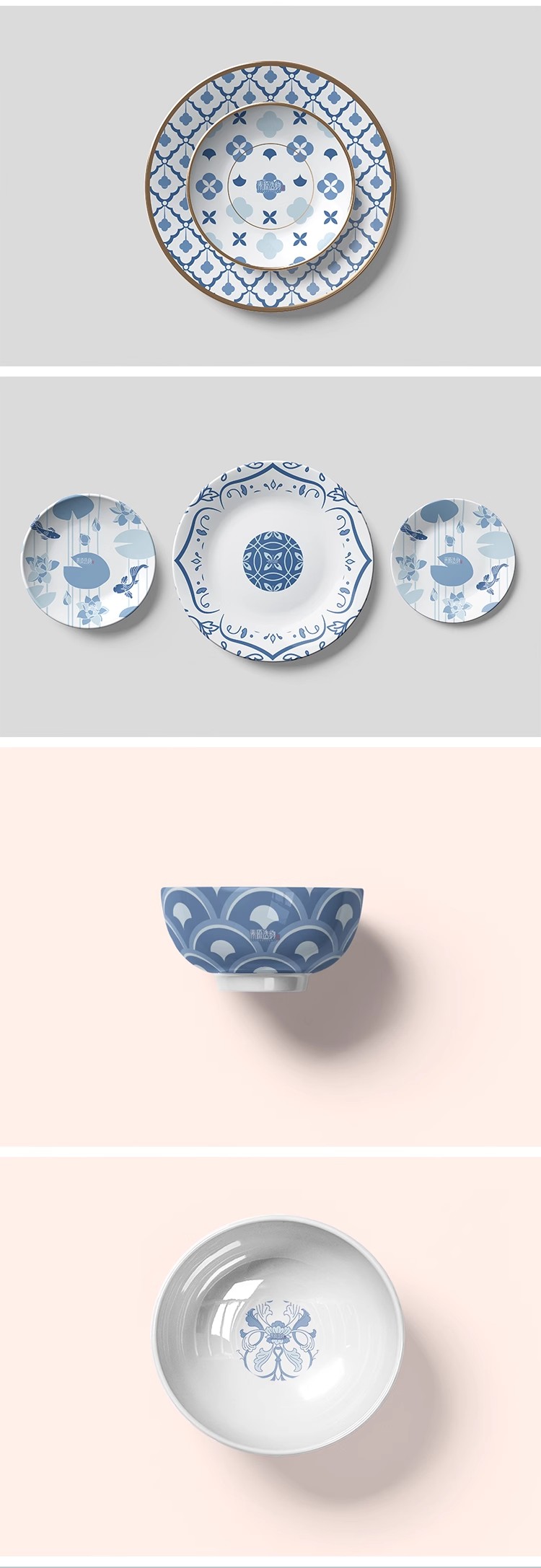 图片[4]-餐饮瓷器盘子碗筷杯子一次性筷子餐具Vi包装贴图样机PSD设计素材-大怪兽分享