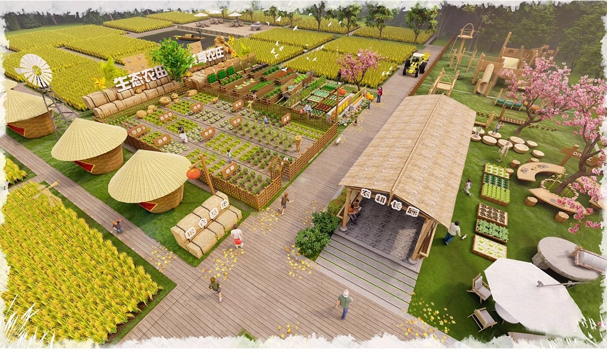 图片[15]-农村乡村田园庭院子蔬菜种植园农家乐菜地菜园栅栏草图大师SU模型-大怪兽分享