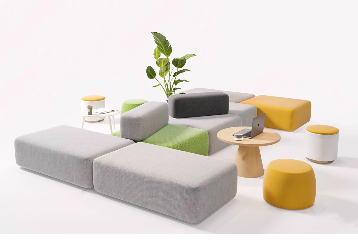 图片[15]-休闲沙发SU模型 办公室等待休息区商场接待多人单体工装草图大师-大怪兽分享