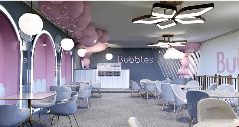 图片[32]-INS网红风LOFT工业风格咖啡厅奶茶店水吧草图大师SU模型CAD施工图-大怪兽分享