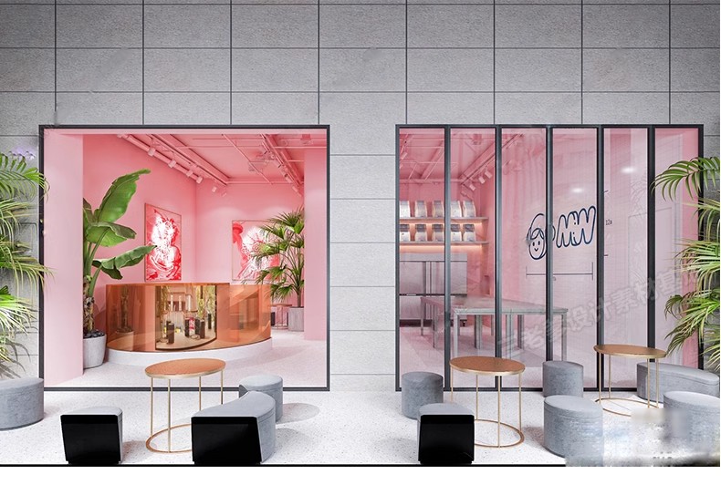 图片[36]-INS网红风LOFT工业风格咖啡厅奶茶店水吧草图大师SU模型CAD施工图-大怪兽分享