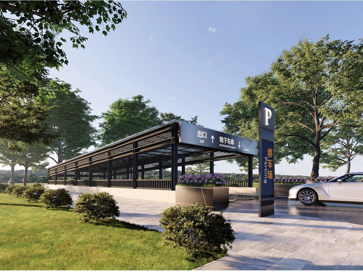 图片[16]-小区景观构筑物住宅建筑地下停车库停车场出入口SU模型库草图大师-大怪兽分享