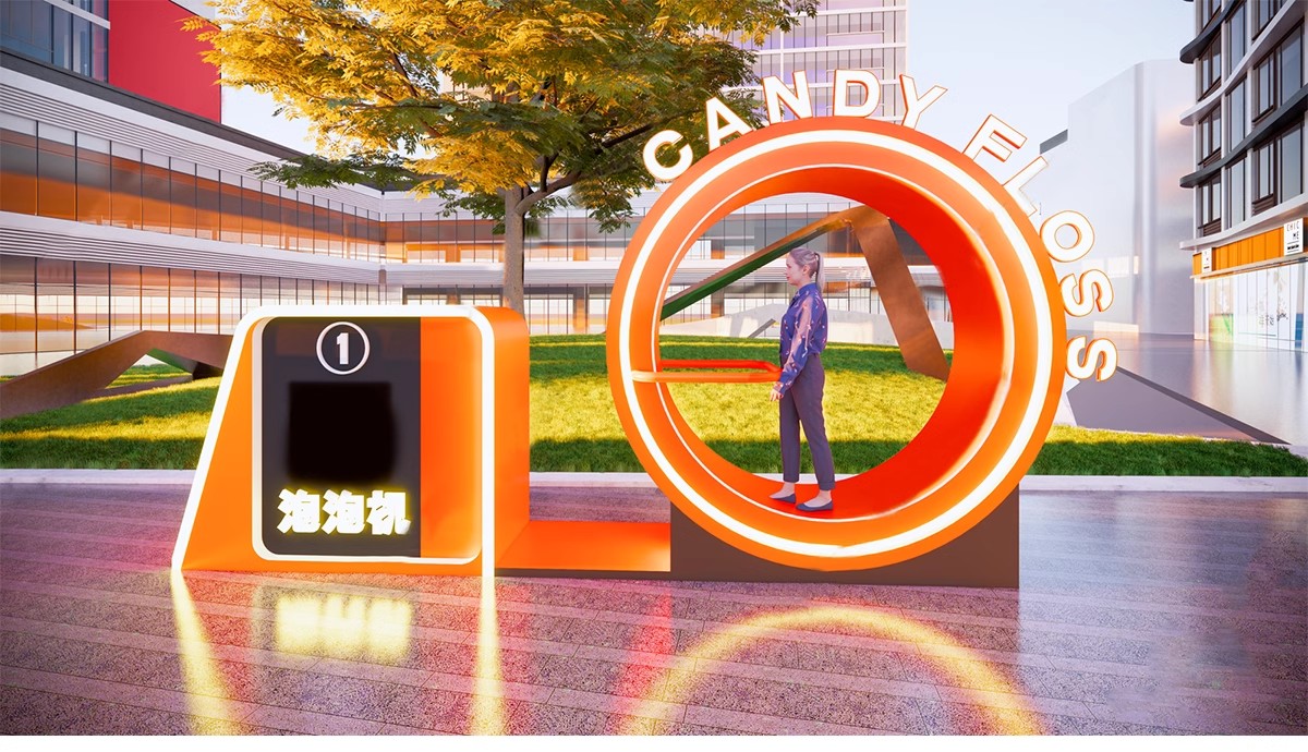 图片[16]-城市智能互动设施SU模型 公园广场科技跑步健身景观装置草图大师-大怪兽分享