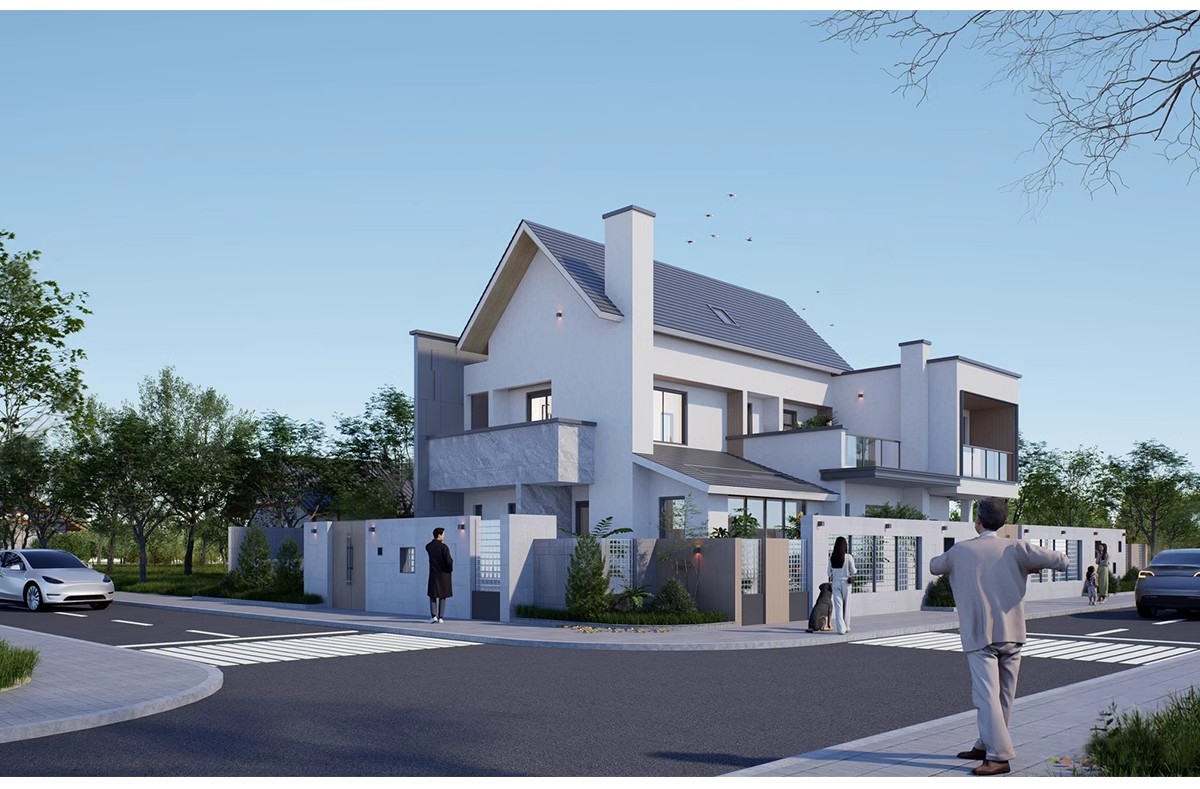 图片[16]-农村村庄落老房改造新中式景区民宿度假村美丽乡村SU模型草图大师-大怪兽分享