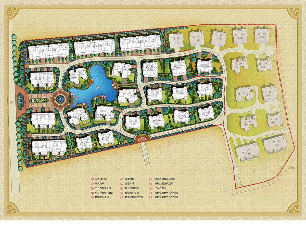 图片[20]-居住小区规划PSD总平面图设计素材 住宅园林景观PS彩色平面效果图-大怪兽分享