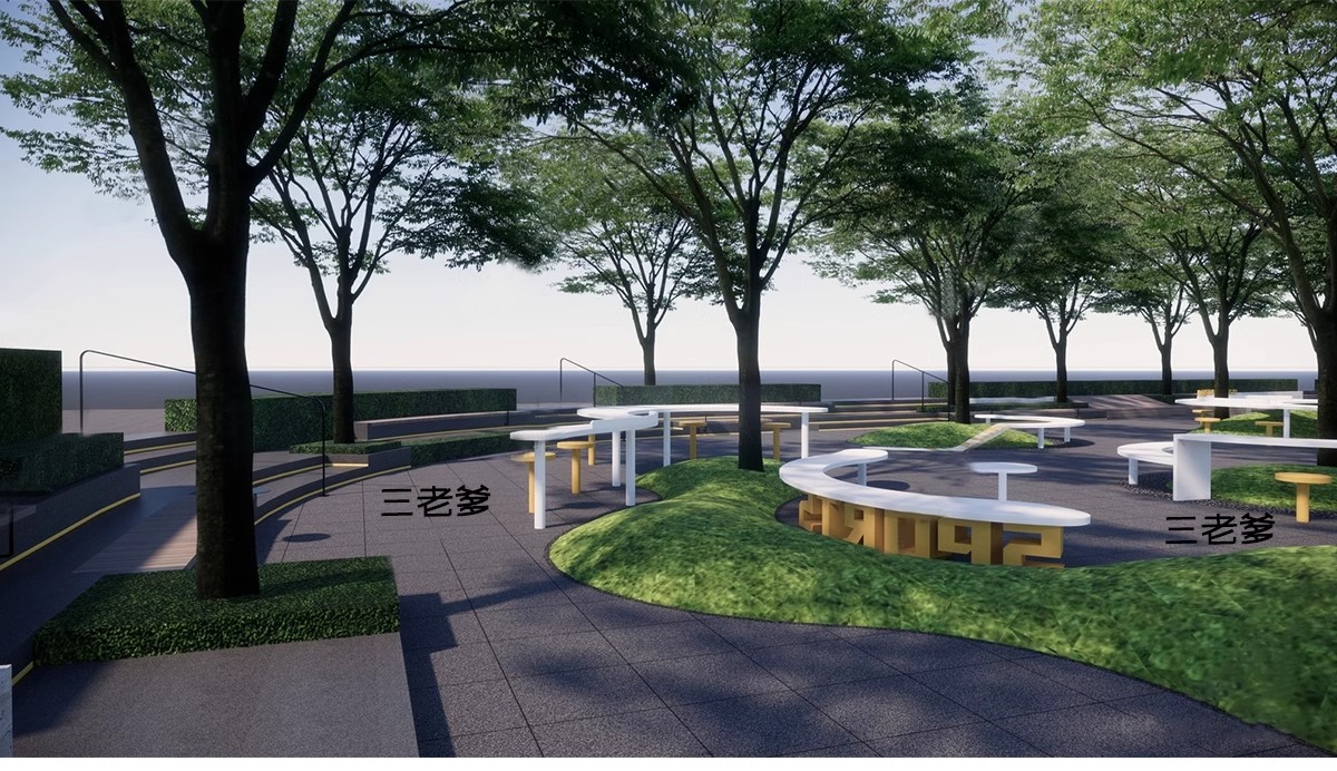 图片[16]-园林异形树桌户外吧台现代公园景观树池创意休闲座椅卡座SU模型-大怪兽分享