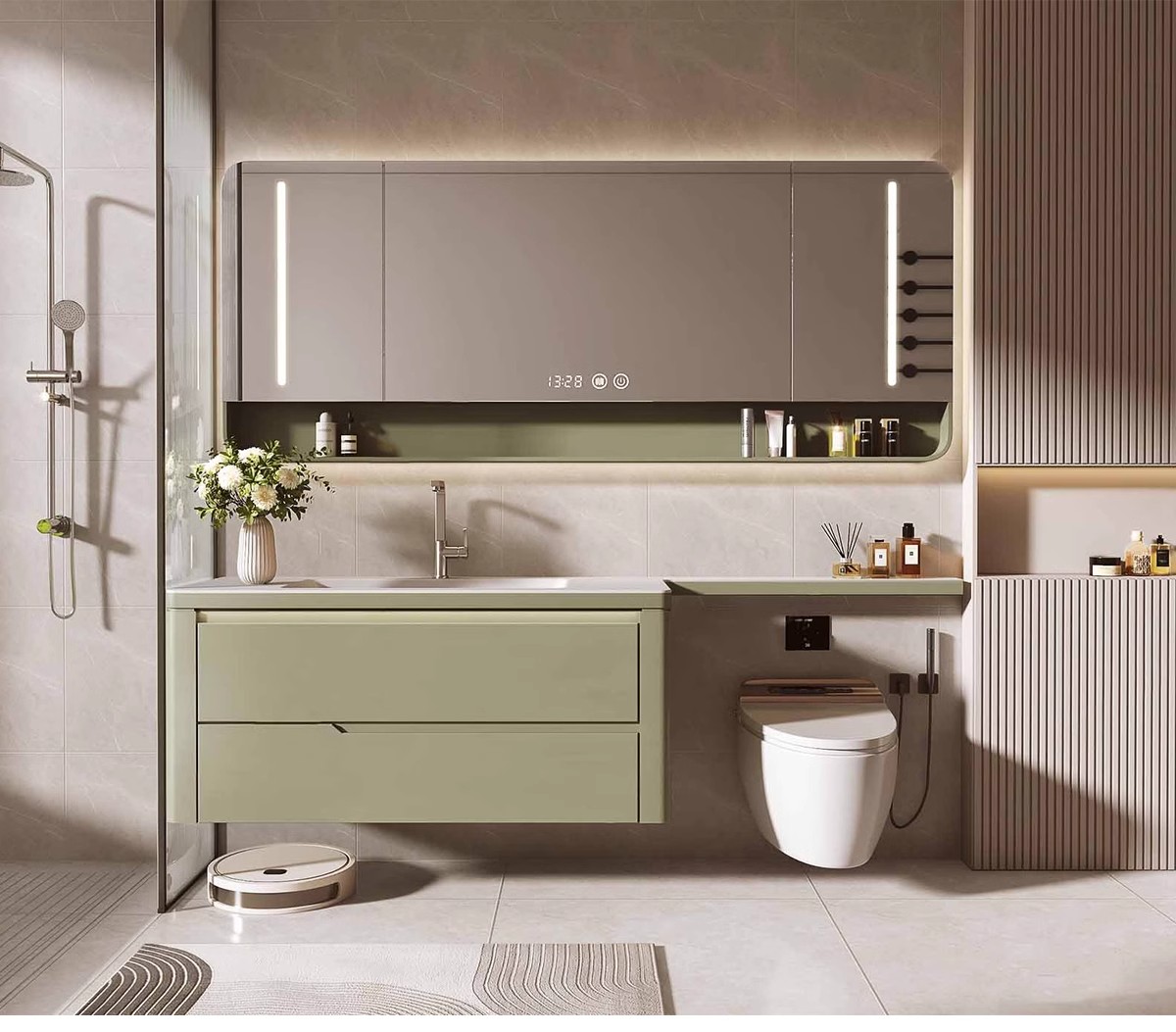 图片[24]-浴室柜子草图大师卫生间洗手台盆镜子卫浴现代奶油单体家装su模型-大怪兽分享