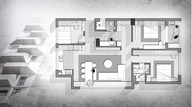 图片[16]-彩色立面平面ps彩平图PSD源文件 住宅家居布局网红风简约现代素材-大怪兽分享