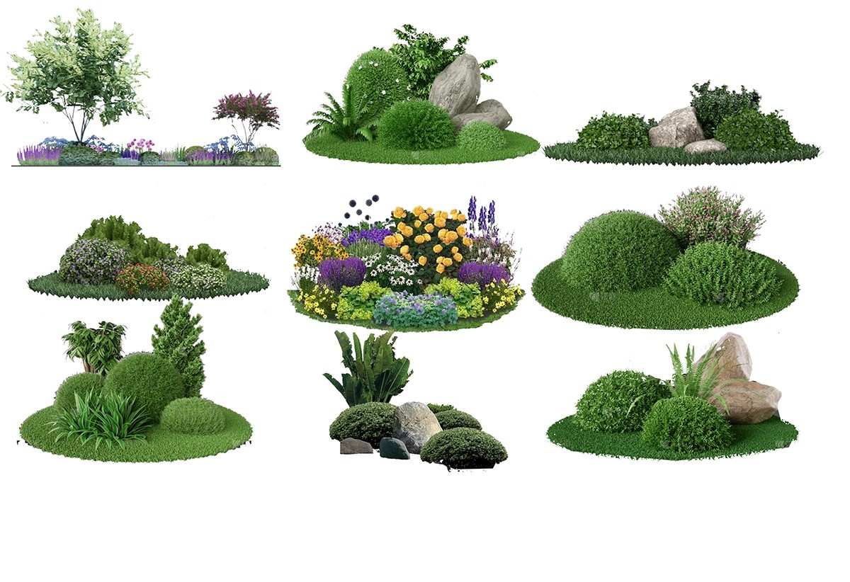 图片[16]-PS花镜花境灌木花丛组团设计组合花卉植物配置效果图psd免扣素材-大怪兽分享