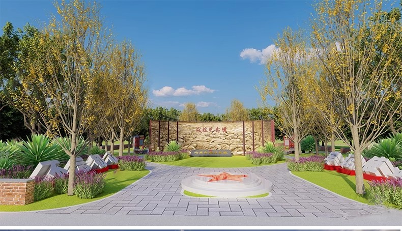 图片[16]-红色文化党建主题美丽乡村新农村公园广场旅游景区草图大师SU模型-大怪兽分享