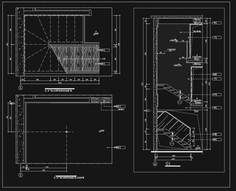 图片[16]-室内住宅楼梯节点大样图平面立面图剖面图扶手栏杆cad图纸施工图-大怪兽分享