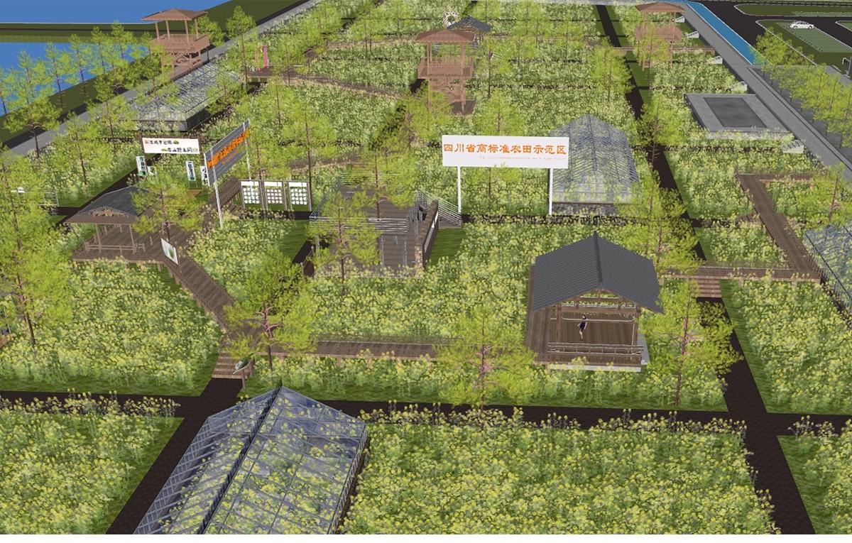 图片[16]-农村乡村田园庭院子蔬菜种植园农家乐菜地菜园栅栏草图大师SU模型-大怪兽分享