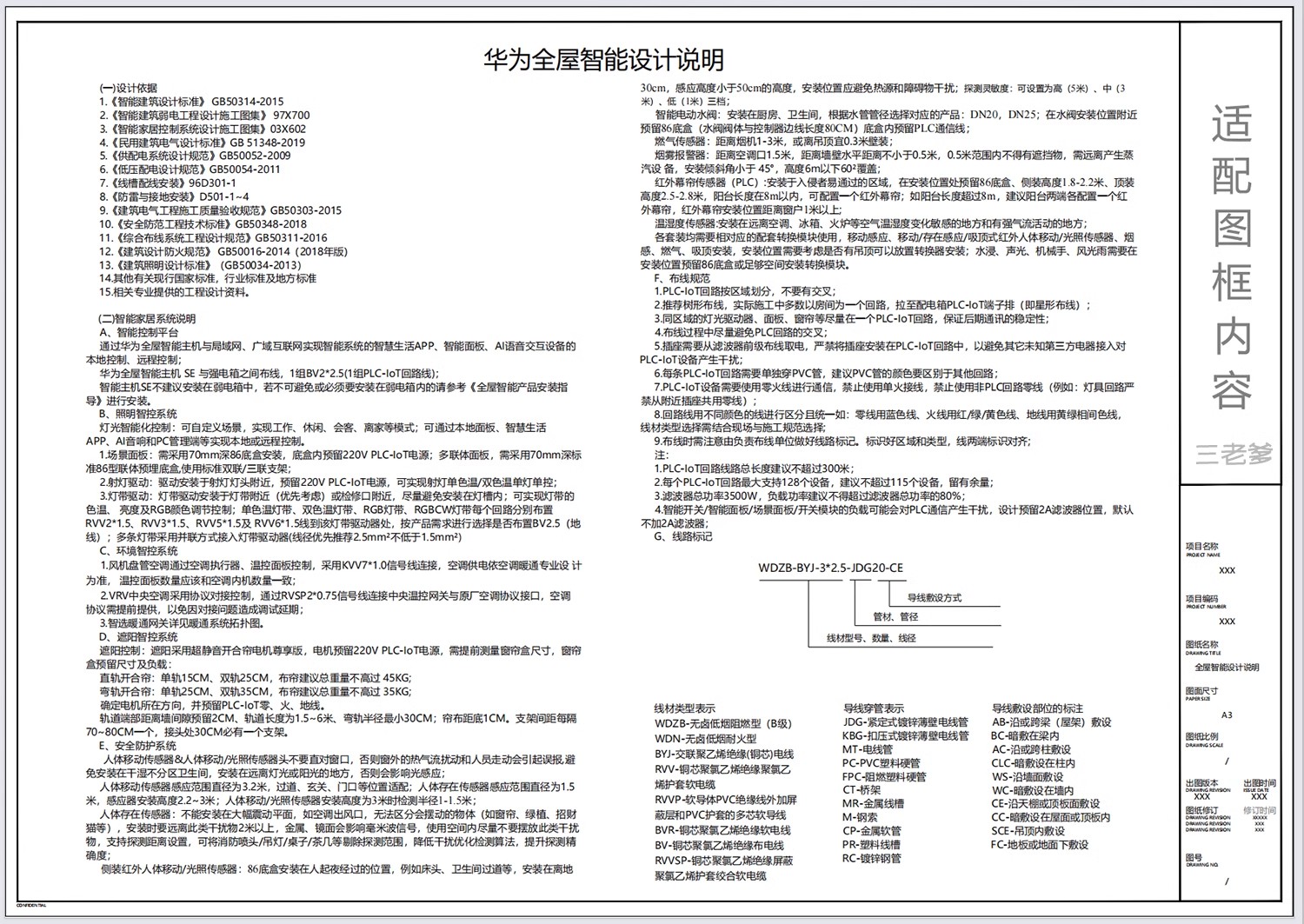 图片[15]-全屋智能家居方案施工图纸开关灯具图例平面图设计模板CAD施工图-大怪兽分享