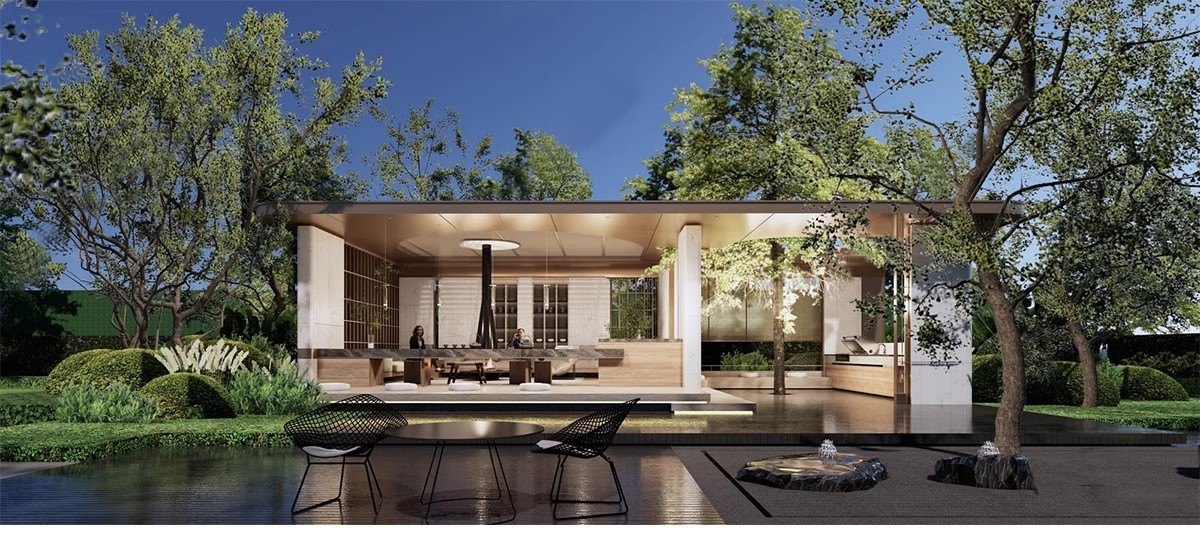 图片[16]-现代新中式庭院花园亭子会客厅铝合金景观亭铝艺休闲凉亭su模型-大怪兽分享