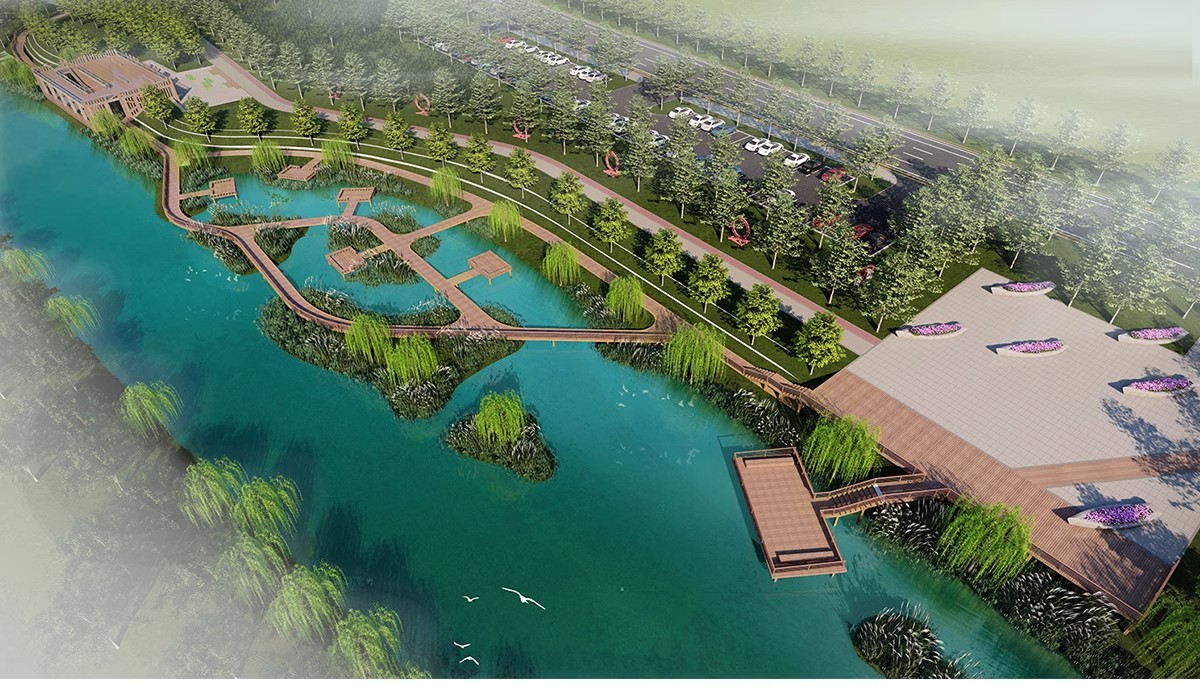 图片[16]-现代滨水滨河湿地河道公园规划广场园林景观SU模型素材CAD施工图-大怪兽分享